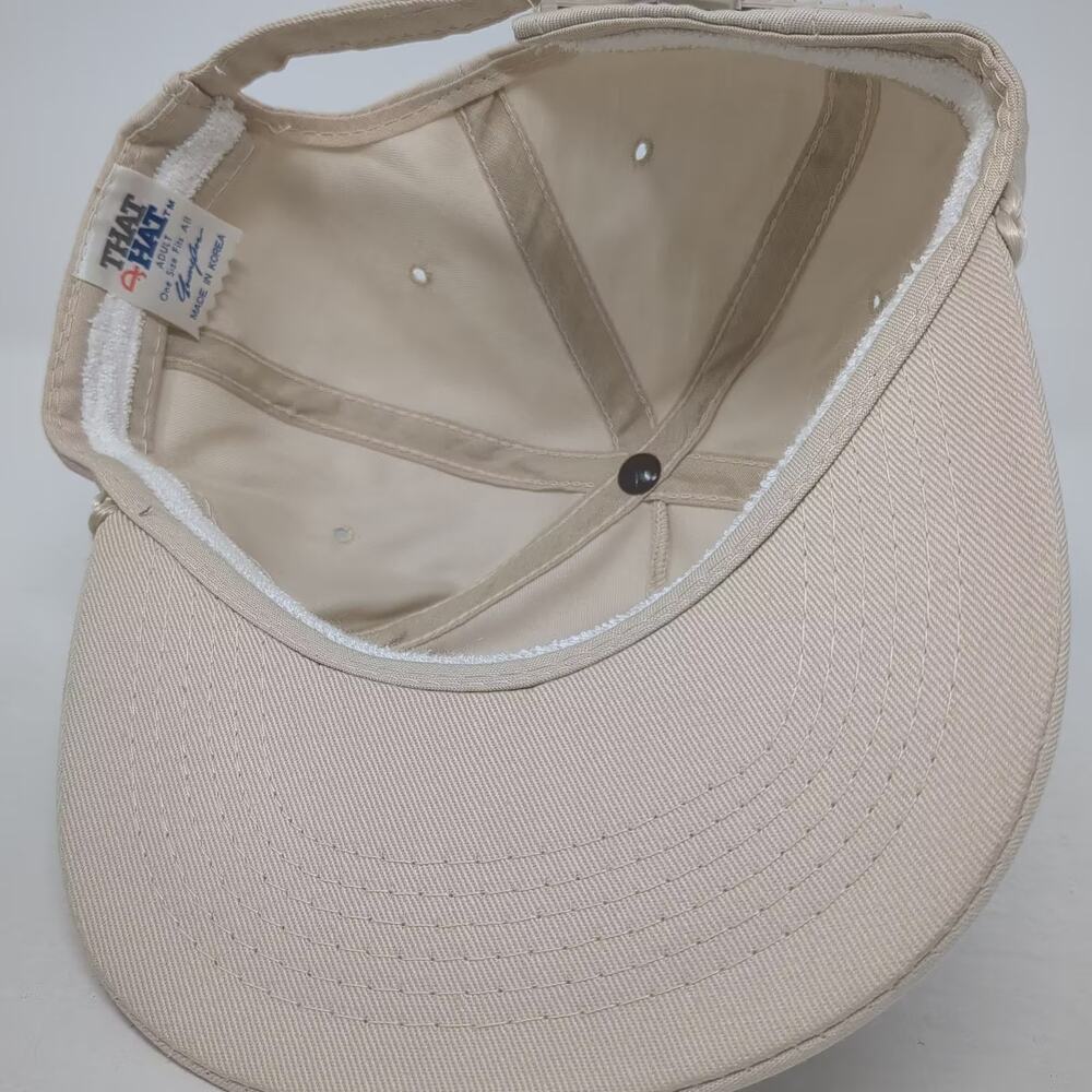 That Hat Idaho Barley Commission Slideback 5 Panel Hat Beige OSFA Braided Rope - Picture 7 of 9